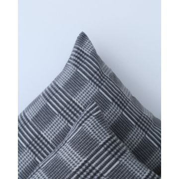 Βρεφική Fleece Pied De Poule Μαξιλαροθήκη Firenze 30x45cm 30x45cm Μαύρο - 