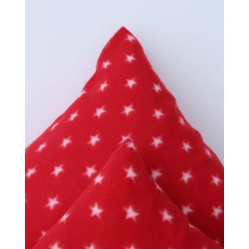 Βρεφική Fleece Μαξιλαροθήκη με Αστεράκια Firenze 30x45cm 30x45cm Κόκκινο - 