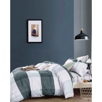 Microsilk Κομποζέ Εμπριμέ Oxford Ζεύγος Μαξιλαροθήκες Άσπρο-Πράσινο Καρό Nano 50x70+5cm 50x70 5cm Multi Microsilk Κομποζέ Εμπριμέ Oxford Ζεύγος Μαξιλαροθήκες Άσπρο-Πράσινο Καρό Nano 50x70+5cm 50x70 5cm Multi