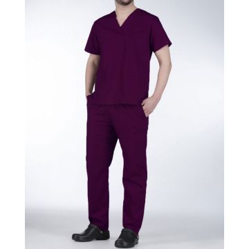 Unisex Ιατρικό Κοστούμι με Κοντό Μανίκι Scrub σε 7 Αποχρώσεις