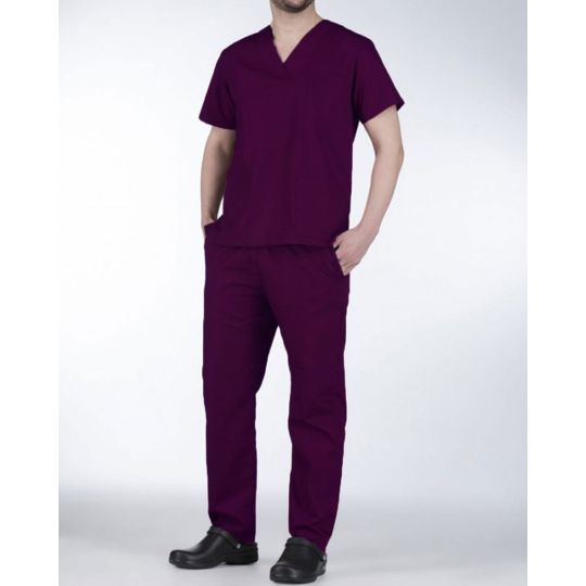 Unisex Ιατρικό Κοστούμι με Κοντό Μανίκι Scrub σε 7 Αποχρώσεις