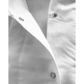 Λευκή Ιατρική Ρόμπα με Μπροστινές Τσέπες Scrub Άσπρο - 