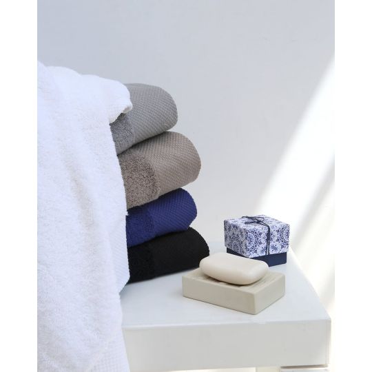 Βαμβακερή Πετσέτα με Φαρδιά Πικέ Φάσα Capital 700gsm