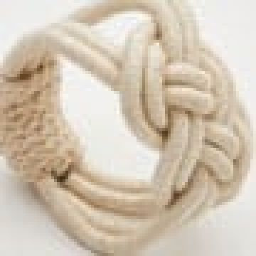 Δαχτυλίδι Πετσέτας Φαγητού Πλεκτός Κρίκος Μακραμέ Ember One Size (5x5cm) Natural - 