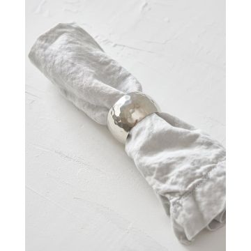 Δαχτυλίδι Πετσέτας Φαγητού Ασημί Ορείχαλκος Ember One Size (5x5cm) Ασημί - 