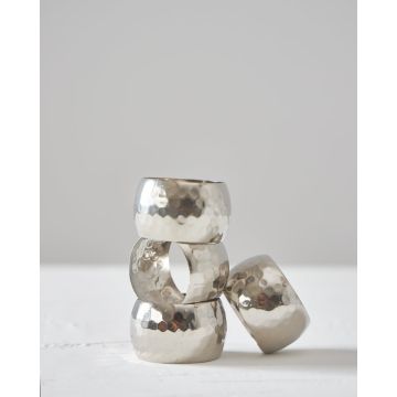 Δαχτυλίδι Πετσέτας Φαγητού Ασημί Ορείχαλκος Ember One Size (5x5cm) Ασημί - 