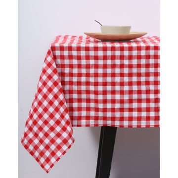 Τραπεζομάντηλο Natalie νηματοβαφή με καρώ σχέδιο 2x2cm - 