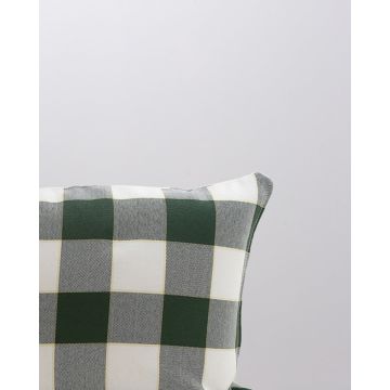 Διακοσμητική μαξιλαροθήκη Soho Εight με καρώ σχέδιο 35x40cm Πράσινο - 