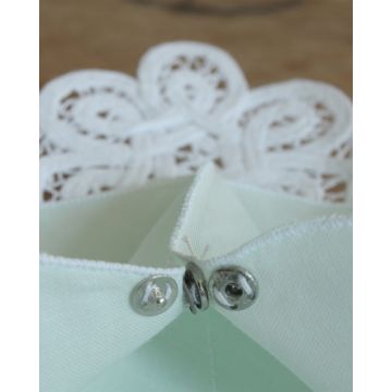 Βαμβακερή Βεραμάν Γλυκοθήκη με Δαντέλα.  One Size Βεραμάν - 