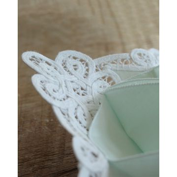 Βαμβακερή Βεραμάν Γλυκοθήκη με Δαντέλα.  One Size Βεραμάν - 