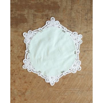 Βαμβακερή Βεραμάν Γλυκοθήκη με Δαντέλα.  One Size Βεραμάν - 