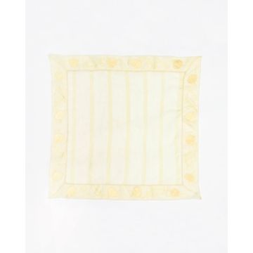 Πασχαλινό Διακοσμητικό Καρέ Οργάντζα 90x90cm 2 ατόμων | 90x90cm Κρεμ