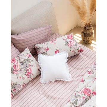 Βαμβακερό Ριγέ Ζεύγος Μαξιλαροθήκες Japonica σε 2 Αποχρώσεις 50x70cm 50x70cm - 