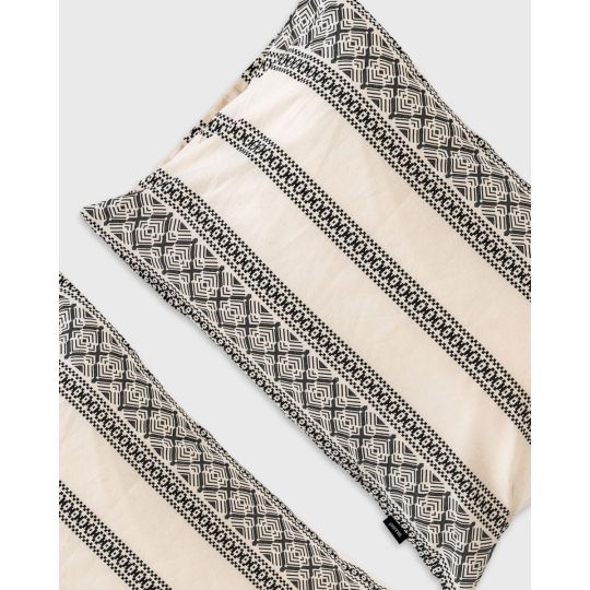 Βαμβακερό Εμπριμέ Ζεύγος Μαξιλαροθήκες Hoya σε 2 Αποχρώσεις 50x70cm 50x70cm