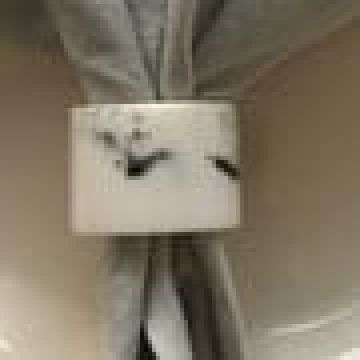 Δαχτυλίδι Πετσέτας Φαγητού Λευκό Εφέ Μάρμαρο Ember One Size (5x5cm) Άσπρο - 