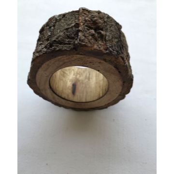 Ξύλινο Natural Δαχτυλίδι Πετσέτας Φαγητού Καφέ Ember 5x5cm One Size (5x5cm) Καφέ - 