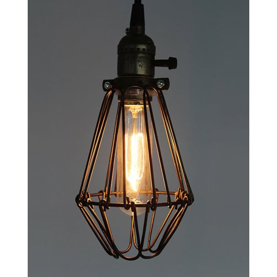 Κρεμαστό Φωτιστικό Σώμα Cage Black Μαύρο