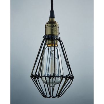 Κρεμαστό Φωτιστικό Σώμα Cage Black Μαύρο - 