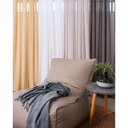 Έτοιμη Ραμμένη Κουρτίνα Allie σε 4 Αποχρώσεις 240x310cm Τρέσσα & Τούνελ.  Φαρδύ Φύλλο (240x310cm)