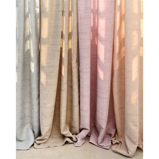 Έτοιμη Ραμμένη Ζακάρ Κουρτίνα Lorraine σε 3 Αποχρώσεις 140x250cm Στενό Φύλλο (140x250cm)