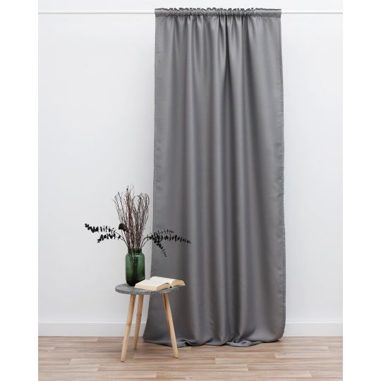 Έτοιμη Ραμμένη Κουρτίνα Συσκότισης Blackout 140x255cm Στενό Φύλλο (140x255cm)