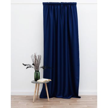 Έτοιμη Ραμμένη Κουρτίνα Συσκότισης Blackout 140x255cm Στενό Φύλλο (140x255cm) - 