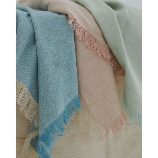 Μονόχρωμη Cottonlinen Πετσέτα Φαγητού με Κρόσσι Tomar 53x53cm 53x53cm