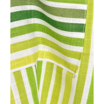 Βαμβακερή Ποδιά Κουζίνας Με Πράσινο Ριγέ Εμπριμέ Neko 55x86cm One Size (55x86cm) Λαχανί - 