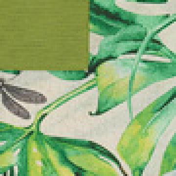 Εμπριμέ Ποδιά Μέσης με Πράσινη Τσέπη Palmeras Μέσης (61x65cm) - 