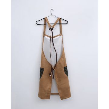 Επαγγελματική Μπεζ Ποδιά Μπούστου Τεχνητό Δέρμα Vesper 87x89cm Μπούστο (87x89cm) Μπεζ - 