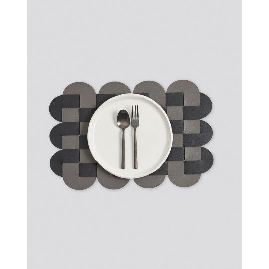 Δίχρωμο Πλεκτό Σουπλά από Δερματίνη Lorum Des.1 One Size (29x41cm)