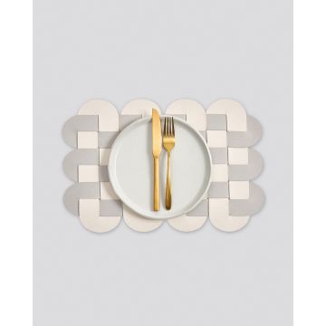 Δίχρωμο Πλεκτό Σουπλά από Δερματίνη Lorum Des.1 One Size (29x41cm) - 