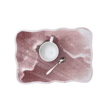 Καπιτονέ σουπλά London με σύννεφα 35x50cm Κόκκινο - 