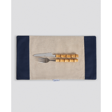 Μπεζ Σουπλά με Χρωματιστή Φάσα Nudu 22x40cm σε 2 Αποχρώσεις One Size (22x40cm)