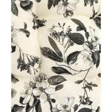 Λονέτα Τραπεζομάντηλο Σχέδιο Λουλούδια Federica Εκρού