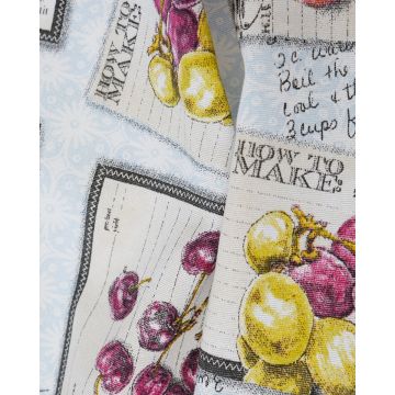 Πετσετάκι με Σχέδιο Φρούτα Recipe Fruits 40x40cm 2 ατόμων (40x40cm) Multi - 