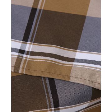 Τραβέρσα Soho Two με καρώ καφέ σχέδιο Τραβέρσα (40x180cm) Καφέ - 