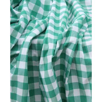 Καρώ Ύφασμα Νηματοβαφή Natalie Φ160cm Πράσινο. Πράσινο