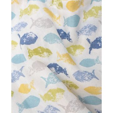 Ύφασμα Λονέτα με Σχέδιο Ψαράκια Oceanic Φ280cm σε 2 Αποχρώσεις