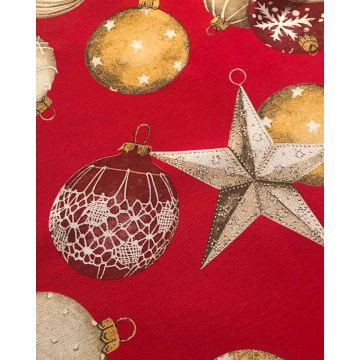 Ύφασμα Χριστουγεννιάτικο Σχέδιο Λονέτα Christmas Trinkets Φ280cm Multi - 