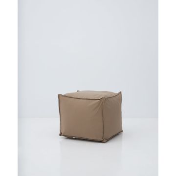 Μονόχρωμο Αδιάβροχο Πουφ Contract 50x50x60cm Λαδί Μονόχρωμο Αδιάβροχο Πουφ Contract 50x50x60cm Λαδί