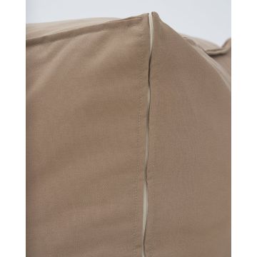 Μονόχρωμο Αδιάβροχο Πουφ Contract 50x50x60cm Λαδί - 