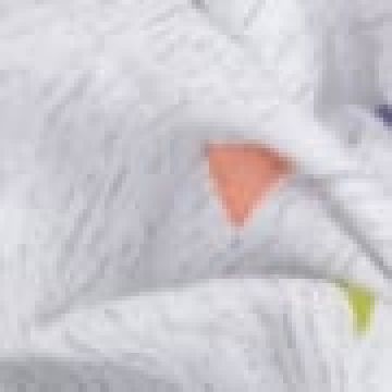 Scrunchies Λαστιχάκι Μαλλιών Triangles With Blue.  Μπλε - 