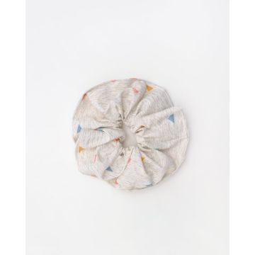 Scrunchies Λαστιχάκι Μαλλιών Triangles With Yellow Κίτρινο