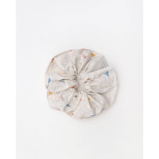 Scrunchies Λαστιχάκι Μαλλιών Triangles With Yellow Κίτρινο