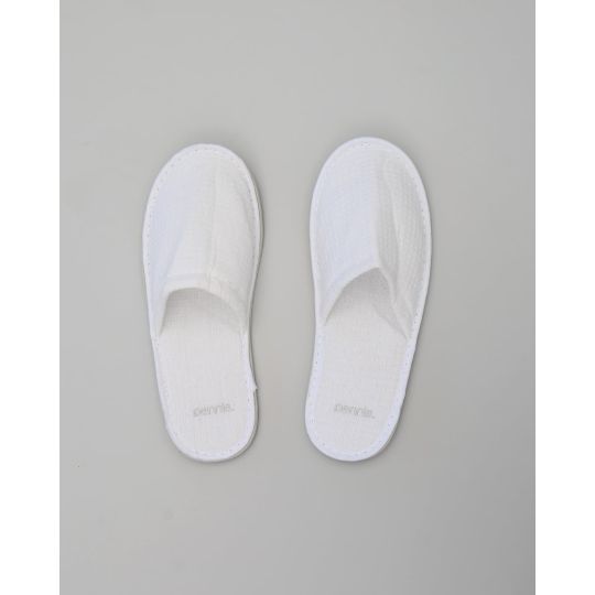 Πικέ Κλειστές Παντόφλες Slipper  One Size (27.8cm) Άσπρο
