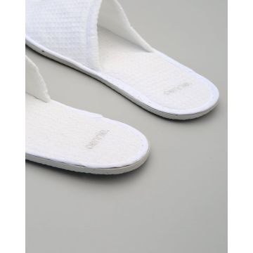 Πικέ Κλειστές Παντόφλες Slipper  One Size (27.8cm) Άσπρο - 