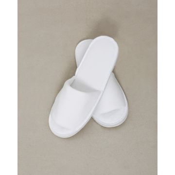 Ανοιχτές Βελουτέ Παντόφλες Lana One Size (Παντόφλες επισκεπτών) Άσπρο