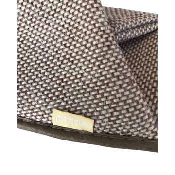 Μπεζ Κλειστές Παντόφλες Ύφασμα Ψάθα σε Πουγκί Ione One Size (30x11cm) Μπεζ - 