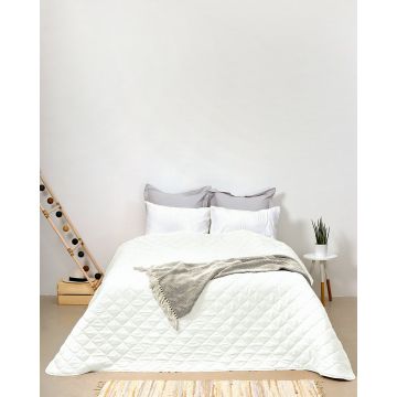 Microsilk Καπιτονέ Λευκό Super Υπέρδιπλο Κουβερλί Oscar 240x260cm Super Υπέρδιπλη | 240x260cm Άσπρο - 